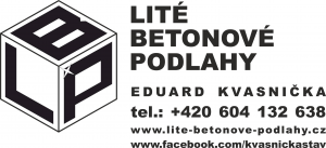 Lité betonové podlahy - Eduard Kvasnička